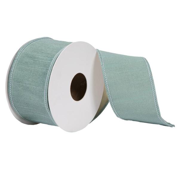2.5"x30' Aqua Dupion Ribbon
