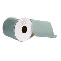 View 4"x30' Aqua Dupion Ribbon