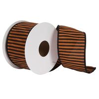 Vickerman 2.5"x30' Orange Halloween Ribbon