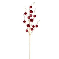 Vickerman 33" Red Metal Jingle Bell Spray (2 Pack)
