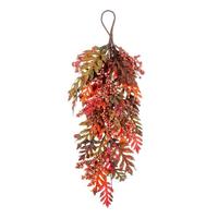 Vickerman 26" Artificial Oak Leaves / Acorn / Berry Teardrop