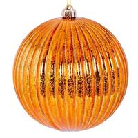 View 4" Copper Shiny Mercury Lined Ball Ornament (6 pack)