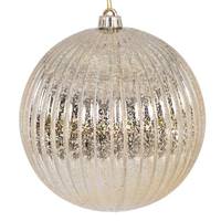 View 6" Champagne Mercury Lined Ball Ornament (4 pack)