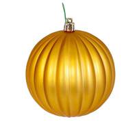 Vickerman 4" Gold Matte Mercury Lined Ball Ornament (6 pack)
