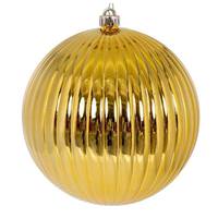 Vickerman 8" Gold Shiny Lined Ball Ornament