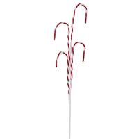 Vickerman 29" Artificial Red / White Candy Cane Glitter Spray (6 Pack)