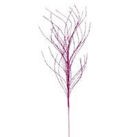 Vickerman 37" Artificial Hot Pink Wavy Twig Glitter Spray (6 Pack)