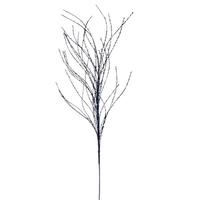 Vickerman 37" Artificial Midnight Blue Wavy Twig Glitter Spray (6 Pack)