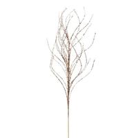 Vickerman 37" Artificial Champagne Wavy Twig Glitter Spray (6 Pack)