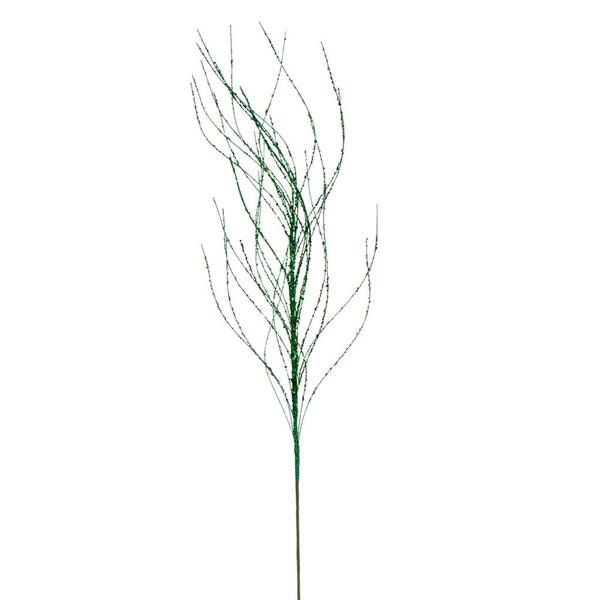37" Artificial Seafoam Wavy Twig Glitter Spray (6 Pack)