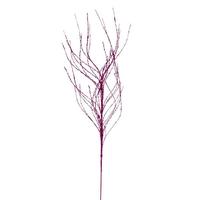Vickerman 37" Artificial Fuchsia Wavy Twig Glitter Spray (6 Pack)