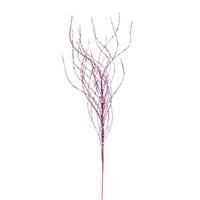 Vickerman 37" Artificial Pink Wavy Twig Glitter Spray (6 Pack)