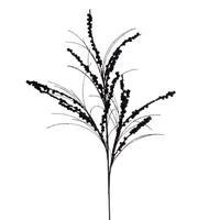 Vickerman 36" Artificial Black Berry Twig Glitter Spray (6 Pack)