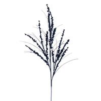Vickerman 36" Artificial Midnight Blue Berry Twig Glitter Spray (6 Pack)