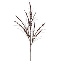 Vickerman 36" Artificial Mocha Berry Twig Glitter Spray (6 Pack)