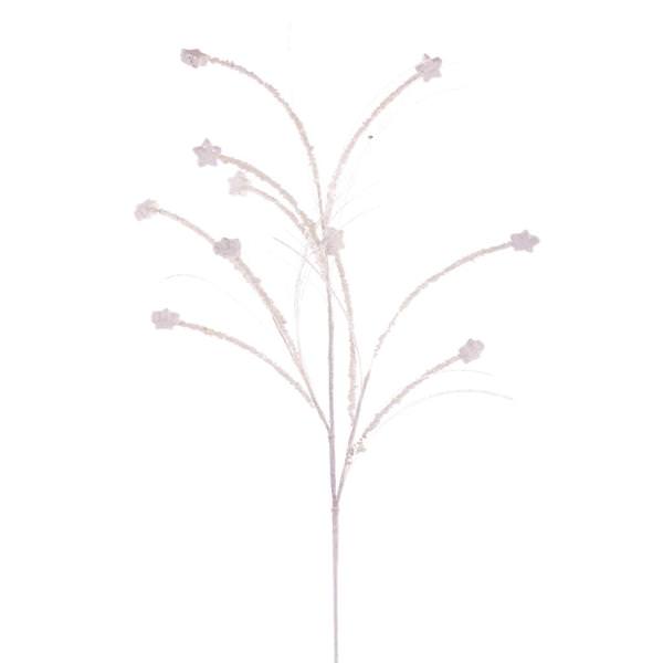 36" Artificial White Mini Star Glitter Spray (6 Pack)
