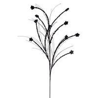 Vickerman 36" Artificial Black Mini Star Glitter Spray (6 Pack)