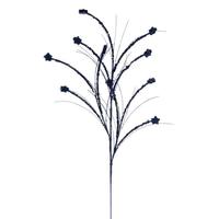 Vickerman 36" Artificial Midnight Blue Mini Star Glitter Spray (6 Pack)