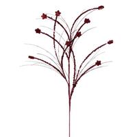 Vickerman 36" Artificial Burgundy Mini Star Glitter Spray (6 Pack)