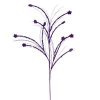 Vickerman 36" Artificial Purple Mini Star Glitter Spray (6 Pack)