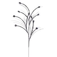 Vickerman 36" Artificial Pewter Mini Star Glitter Spray (6 Pack)