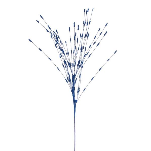 36" Artificial Blue Berry Glitter Spray (6 Pack)