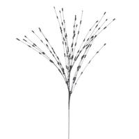 Vickerman 36" Artificial Pewter Berry Glitter Spray (6 Pack)