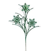 Vickerman 31" Artificial Seafoam Snowflake Glitter Spray (6 Pack)