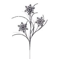 Vickerman 31" Artificial Pewter Snowflake Glitter Spray (6 Pack)