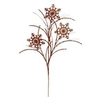 Vickerman 31" Artificial Copper Snowflake Glitter Spray (6 Pack)