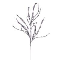 Vickerman 34" Artificial Silver Wavy and Spiral Glitter Spray (6 Pack)
