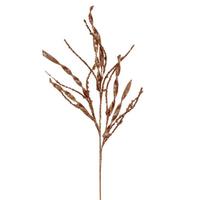 Vickerman 34" Artificial Rose Gold Wavy and Spiral Glitter Spray (6 Pack)
