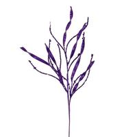 Vickerman 34" Artificial Purple Wavy and Spiral Glitter Spray (6 Pack)