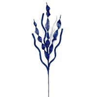 Vickerman 34" Artificial Blue Multi Spiral Glitter Spray (6 Pack)