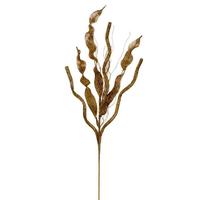 Vickerman 34" Artificial Gold Multi Spiral Glitter Spray (6 Pack)