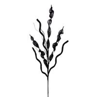 Vickerman 34" Artificial Black Multi Spiral Glitter Spray (6 Pack)