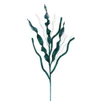 Vickerman 34" Artificial Teal Multi Spiral Glitter Spray (6 Pack)