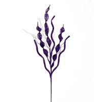 Vickerman 34" Artificial Purple Multi Spiral Glitter Spray (6 Pack)