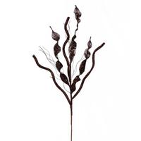 Vickerman 34" Artificial Mocha Multi Spiral Glitter Spray (6 Pack)
