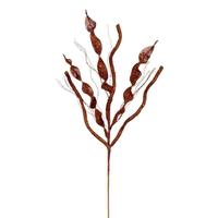 Vickerman 34" Artificial Copper Multi Spiral Glitter Spray (6 Pack)