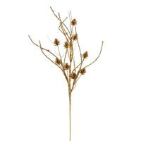 Vickerman 32" Artificial Gold Mini Pinecone Twig Glitter Spray (6 Pack)