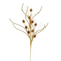 Vickerman 32" Antique Gold Mini Pinecone Twig Glitter Spray (6 Pack)