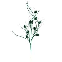 Vickerman 32" Antique Seafoam Mini Pinecone Twig Glitter Spray (6 Pack)