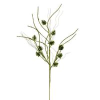 Vickerman 32" Artificial Lime Mini Pinecone Twig Glitter Spray (6 Pack)