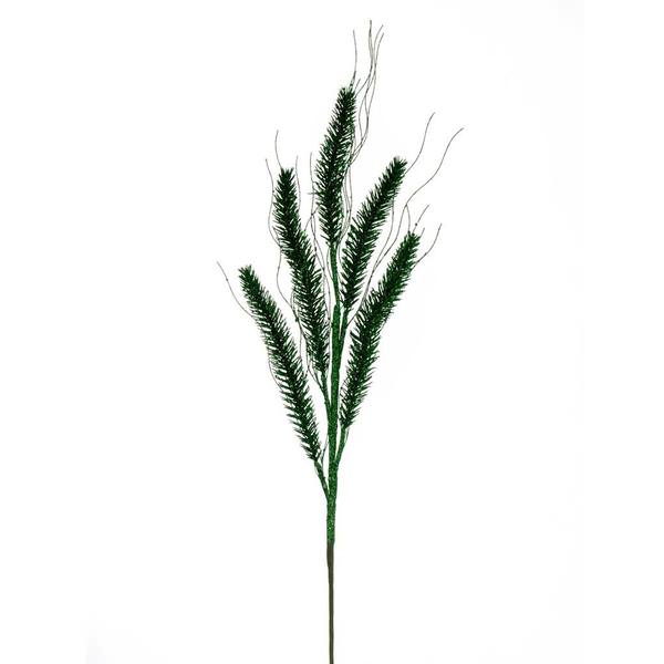 30" Artificial Green Wheat Glitter Spray (6 Pack)
