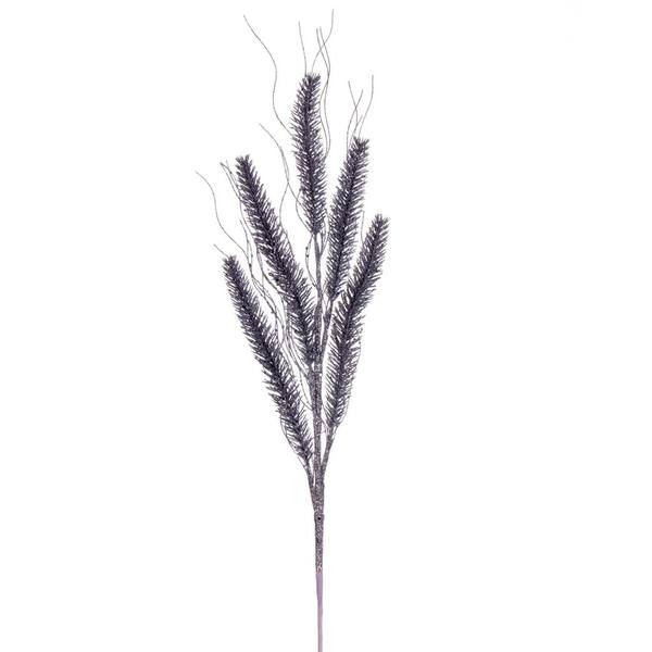 30" Artificial Silver Wheat Glitter Spray (6 Pack)