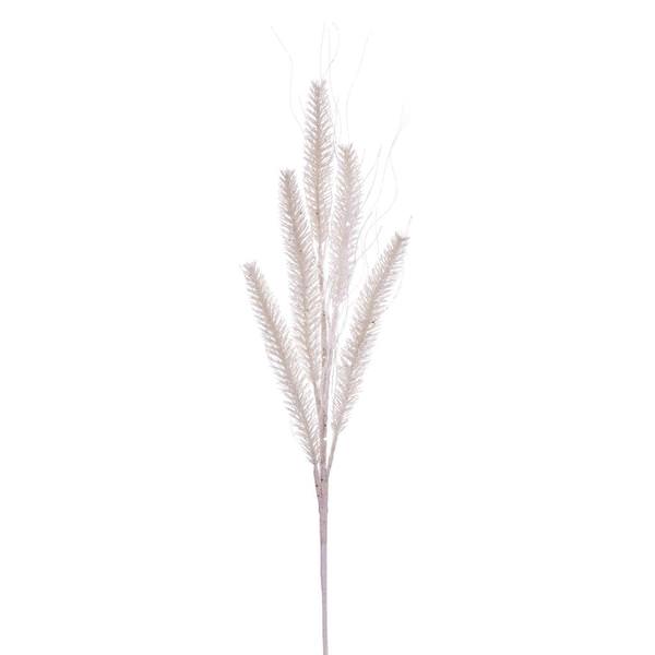 30" Artificial White Wheat Glitter Spray (6 Pack)