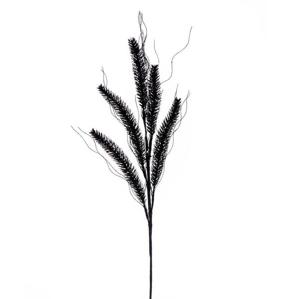 30" Artificial Black Wheat Glitter Spray (6 Pack)