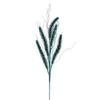 View 30" Artificial Teal Wheat Glitter Spray (6 Pack)
