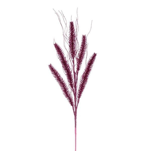 30" Artificial Pink Wheat Glitter Spray (6 Pack)